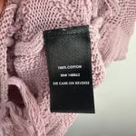 Torrid 1X Pink Crochet Knit Fringe Hem Cotton Sweater Boho Costal Cowgirl Layer Photo 2