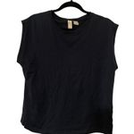 Joie  Women's Hillhurst T-Shirt Black Boxy Short Sleeve Top Shirt Size Medium Photo 0