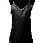 Black and Animal Print Cheetah Slip Dress Size Large Photo 0