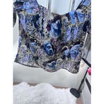 PRETTY LITTLE THING Renaissance Balloon Sleeve Corset Zip Up Top Size 1X New Tag Photo 4