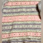 Jeffrey Rogers 1980’s100% Wool Cozy Pink/Gray Snowflake Christmas sweater S M Pink Size M Photo 3