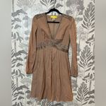 Catherine Malandrino  Lace Trim cotton Empire-Waist Midi Dress Sz 6 Photo 1