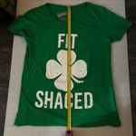 Crazy Dog Green St. Patrick's Day 4 Leaf Short Sleeve T Photo 5
