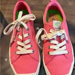 Cariuma OCA Low Bright Pink Canvas Sneakers Cork Insole Cap Toe Design Size 8 Photo 12