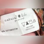 Natural Life Drew Cotton Button Down Rusty Floral Boho Shirt Dress Photo 14