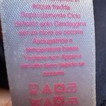 Oscar de la Renta Pink Label Velvet Top Womens Size L Satin Trim Blue Slit Side Photo 4