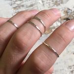 Handmade set of sterling silver midi rings Photo 1