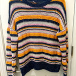 Vineyard Vines novelty stripe crewneck sweater colorful knit size medium Photo 0
