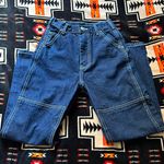 Brandy Melville  Ariana Dark Wash Cargo Pants Photo 1