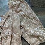 Sincerely Jules  Taupe & Tan Printed Midi Dress XL Photo 3