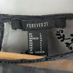 Forever 21 Semi Sheer Cropped Puffy Long Sleeves Top Floral size Large Photo 8