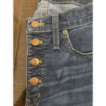 Madewell Jeans Womens 28T Blue 9" Highrise Skinny Raw Hem Button Fly Fade Photo 1