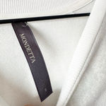 Mondetta  White Jacquard Sweatshirt Women’s Small | Cozy Winter Neutral Photo 6