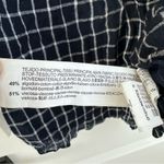 ZARA  Trafaluc Blue White Button Down Plaid Check Shirt Dress Romper Jumpsuit XS Photo 6