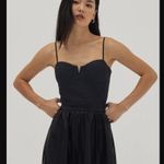 Love Bonito Black Textured Xibrey Padded Bustier Top 4 / S NWT Photo 2