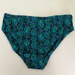 J.Crew NWT  Printed Mid-rise Bikini Bottom Antique Navy Regal Blue Photo 2