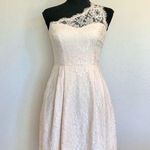 Weddington Way Zoe One Shoulder Lace Bridesmaid Cocktail Dress Photo 0