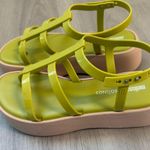 Melissa  Women's Lime Green Platform Sandals Photo 0