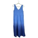 Marine layer Corinne Sleeveless Double Cotton Maxi Dress Navy Dip Dye Small 2024 Photo 2