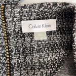 Calvin Klein  Black White Houndstooth Plaid Bell Sleeve Sheath Dress Size‎ 4 Photo 9