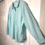 J.Jill  One Pocket Shirred Back Embroidered Shirt 2X Long Sleeve Photo 2