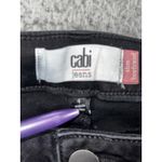 CAbi Jeans Women 4 Slim Boyfriend Low Rise Distressed Black Denim Photo 6