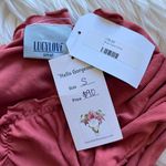 Lucy Love Pink Ribbed Side Slit Maxi Dress Photo 9