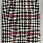 Talbots Women's Wool Blend Classic Houndstooth Plaid Pencil Knee Skirt Sz 4P EUC Photo 0