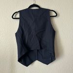 Babaton  Aritzia Deniro Button Up Crepe Vest Navy Size 8 Photo 6