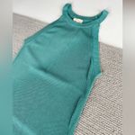 Hem & Thread  Teal Blue Green Racerback Knit Sleeveless Knit Tank Top Size M Photo 6