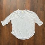 matty m  3/4 length sleeve white top Photo 2