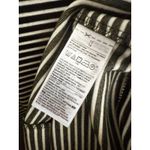 Gap Women's Size 10 Black Ponte Cap sleeve Stripe Crew-Neck Skater Dress Shift Photo 2