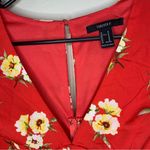 Forever 21  Red Floral Romper Size Medium Photo 2