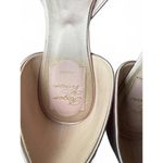 Roger Vivier Pink Satin Flats with Crystal Buckle, EU 37.5 Size 7 Photo 2