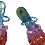 Wild Diva NEW  MULTICOLORED SPARKLY STUDDED SLIP IN SANDAL Photo 6