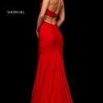 Sherri Hill 52782 PROM RED MAXI SLIT DRESS EVENING GOWN SIZE 00 Photo 2