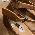 Parker & Sky Elegant Tan Block Heel Sandals ankle Photo 2