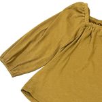 Polagram  Mustard Yellow Long Sleeve Blouse large square elastic neck. Photo 2