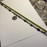 CHAPS Signed Brown / Black Bead Beaded Silver Tone Clasp Long Necklace / Pendant Photo 11