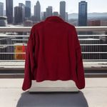 Vintage 90s Wilson Full Zip Athletic Fleece Hoodie Red Jacket Photo 6