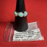 Bomb Party RBP8580 “Dream And Do” Lab Grown Opal on Rhodium Size 10 Ring NWT Blue Photo 3