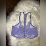 Victoria's Secret  Purple Lace Bra w/pearls sz 34DD Photo 2