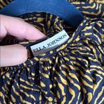 Ulla Johnson  Black & Yellow Print Macie Top with Flutter Sleeves Photo 3