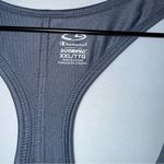 Champion NWT Duo Dry Racer Back Athletic Tank Top Grey Gray and White Photo 2