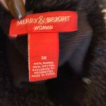 Vintage‎ Christmas Zip Cardigan Sweater Vest Purple Size 1X Photo 2