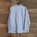 Susan Graver  Pure Tunic Shirt‎ 100% Cotton Blue Button Up lightweight Photo 5