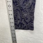 Chico's Ponte Legging Pant Womens 1R Medium Grey/Blue Paisley Print Photo 4