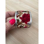 Light Pink Flower Embroidery Cuff Bracelet Red Photo 2