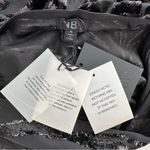 NBD  The Mira Maxi Skirt in Black size Medium NWT Sheer Abstract Burnout Print Photo 9