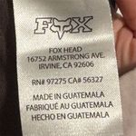 Fox Racing  Womens Long Sleeve Top Medium Dark Brown Orange Logo Graphic Moto Tee Photo 8